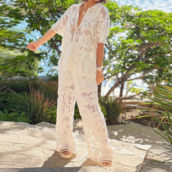 Damer Lätt strandoutfit med luftdesign i virkat Eva Jonsson-Eva Jonsson
