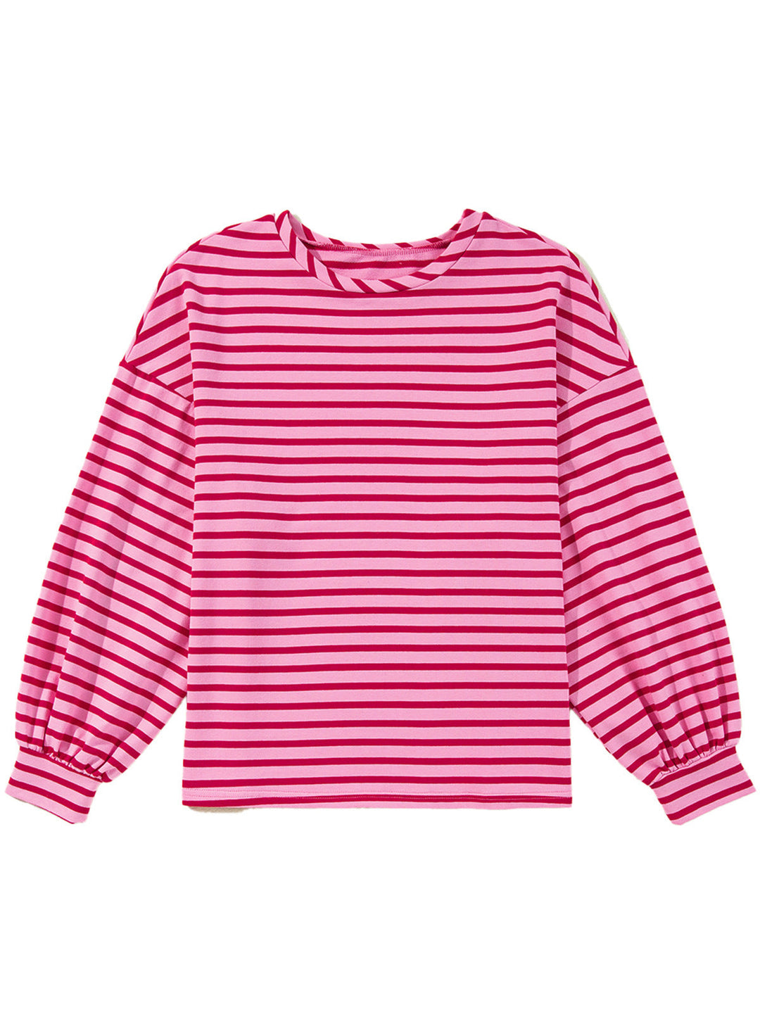 Damer Lätt sweatshirt med brett skurna ärmar och moderna ränder Mirla-Eva Jonsson