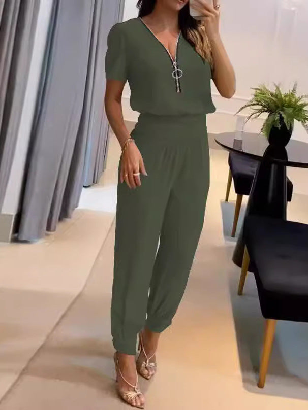 Damer Lättsam Jumpsuit med elegant V-ringning och perfekt passform Mirla-Eva Jonsson