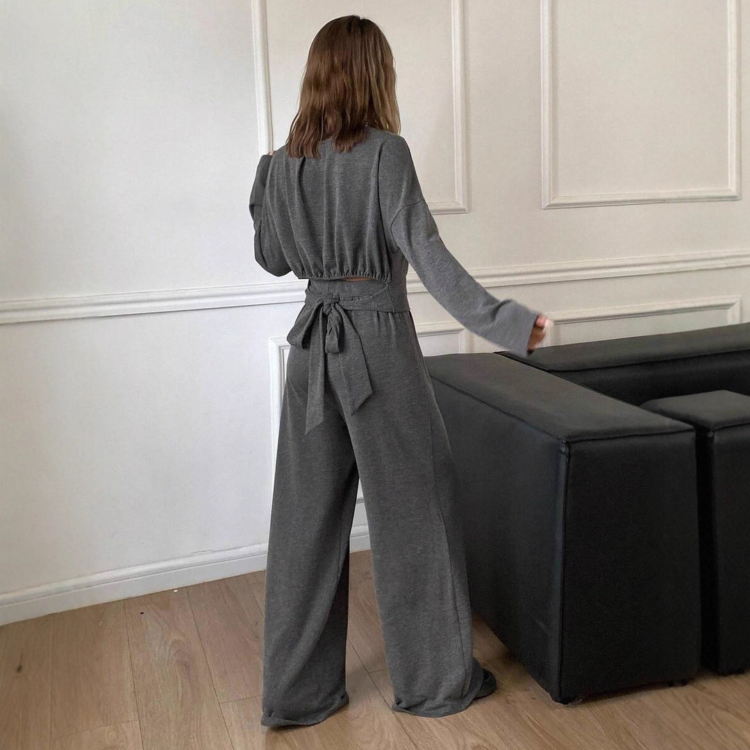Damer Lättsamm Jumpsuit med midjebälte och vida ben Mirla-Eva Jonsson