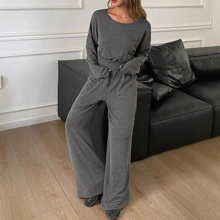 Damer Lättsamm Jumpsuit med midjebälte och vida ben Mirla-Eva Jonsson