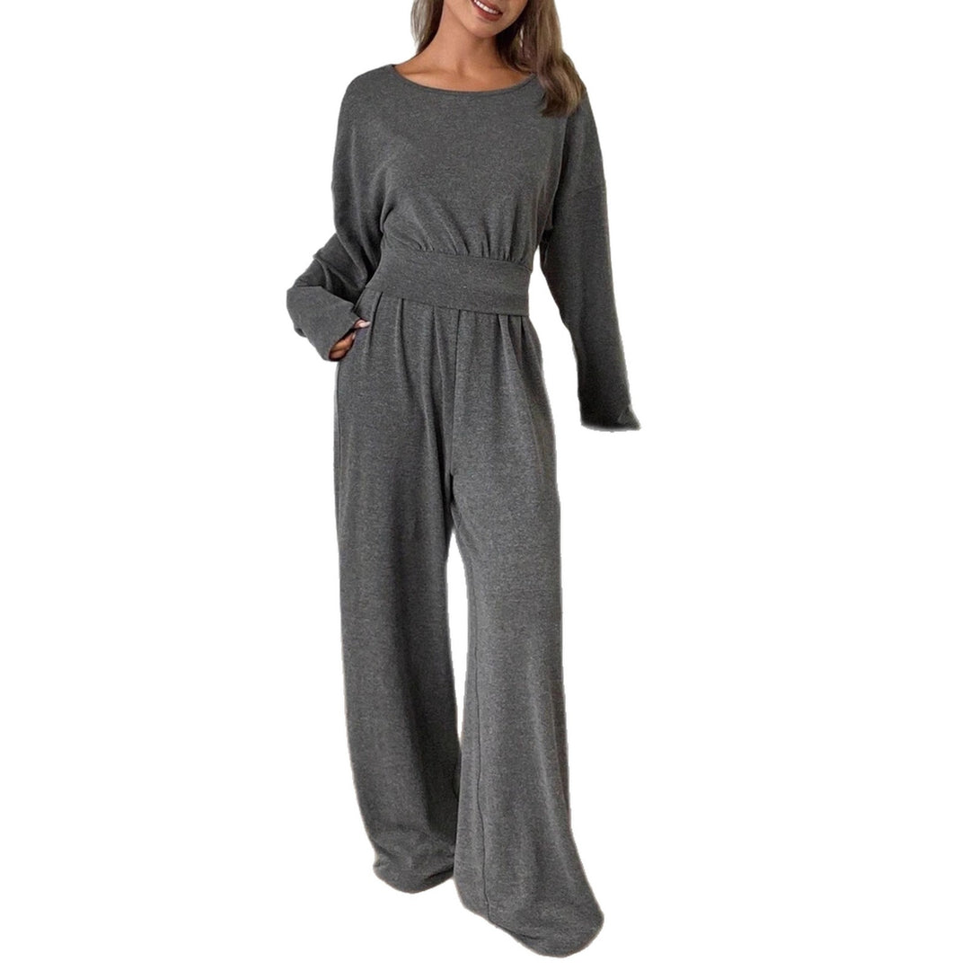 Damer Lättsamm Jumpsuit med midjebälte och vida ben Mirla-Eva Jonsson