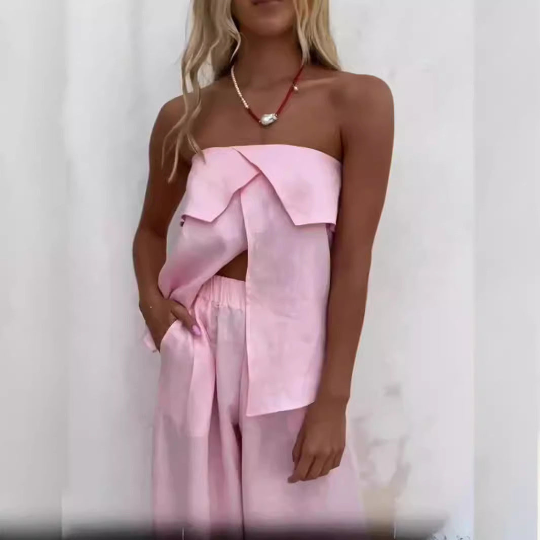 Damer Lättsamt Tvådelat Outfit med Lättsam Skärning Mirla-Eva Jonsson