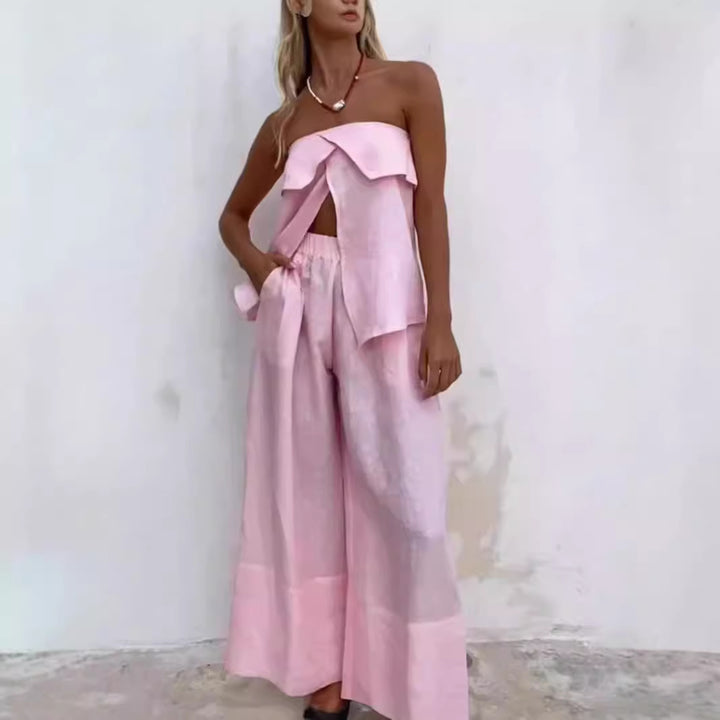 Damer Lättsamt Tvådelat Outfit med Lättsam Skärning Mirla-Eva Jonsson