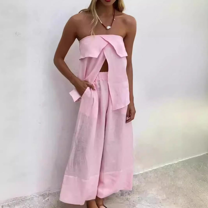 Damer Lättsamt Tvådelat Outfit med Lättsam Skärning Mirla-Eva Jonsson