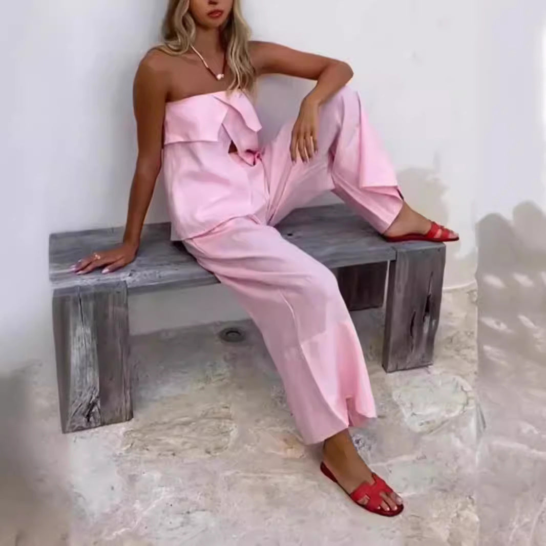 Damer Lättsamt Tvådelat Outfit med Lättsam Skärning Mirla-Eva Jonsson