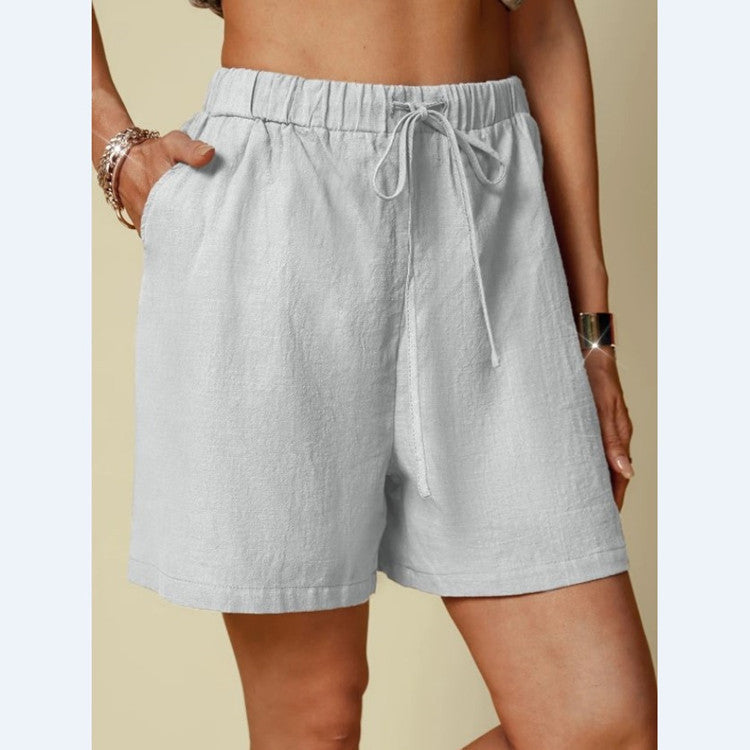 Damer Lediga Shorts med Elastisk Midja och Praktiska Sidofickor Mirla-Eva Jonsson