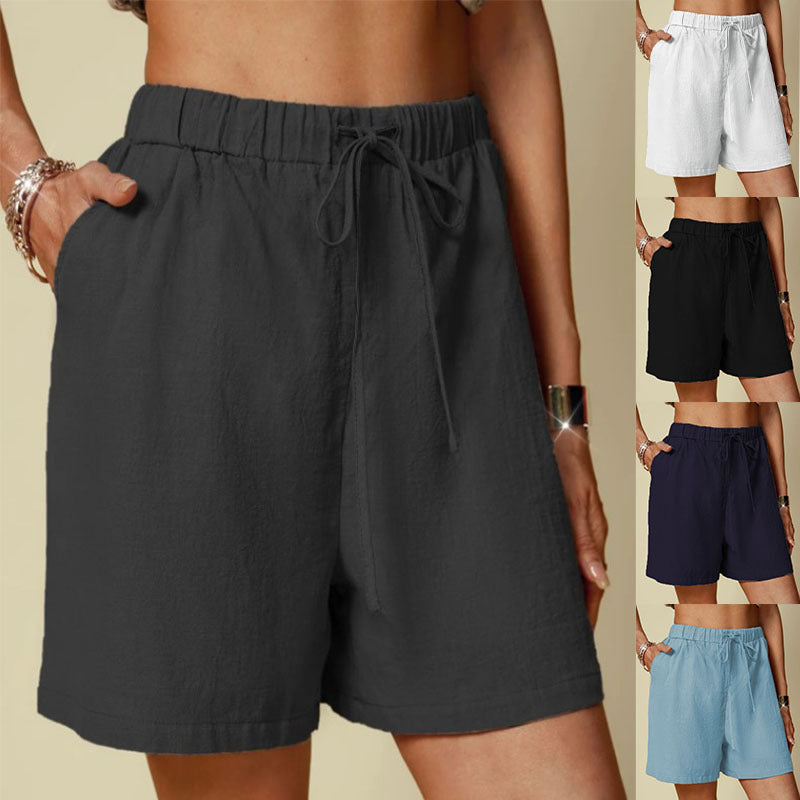 Damer Lediga Shorts med Elastisk Midja och Praktiska Sidofickor Mirla-Eva Jonsson