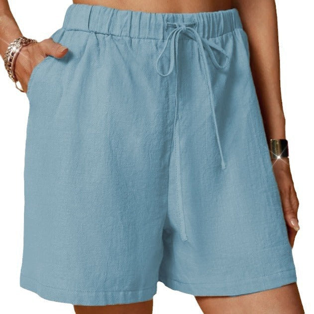 Damer Lediga Shorts med Elastisk Midja och Praktiska Sidofickor Mirla-Eva Jonsson