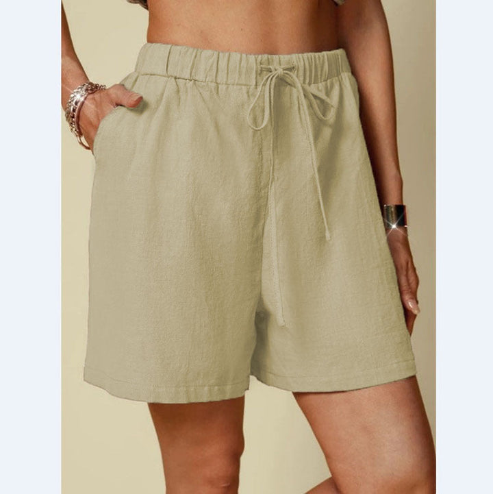 Damer Lediga Shorts med Elastisk Midja och Praktiska Sidofickor Mirla-Eva Jonsson