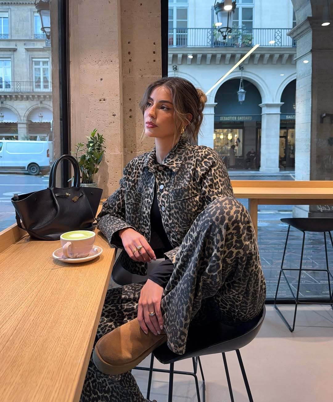 Damer Leopardtryck Kortjacka Mirla-Eva Jonsson