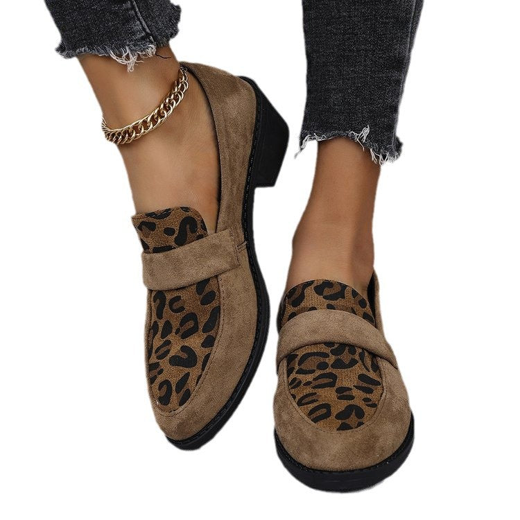 Damer Loafer med Modernt Leopardsmönster och Bekväm Fotbädd Mirla-Eva Jonsson