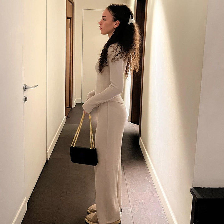Damer Loose-Fit Loungebyxor med elastisk midja och mjukt material Mirla-Eva Jonsson
