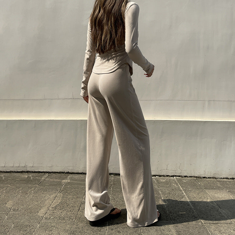 Damer Loose-Fit Loungebyxor med elastisk midja och mjukt material Mirla-Eva Jonsson