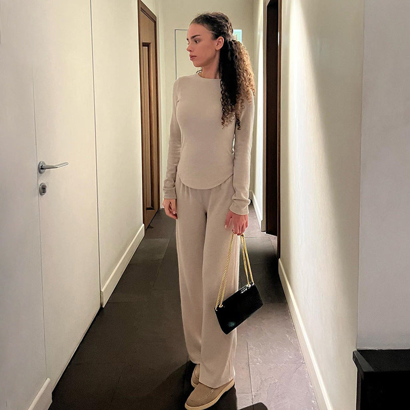 Damer Loose-Fit Loungebyxor med elastisk midja och mjukt material Mirla-Eva Jonsson