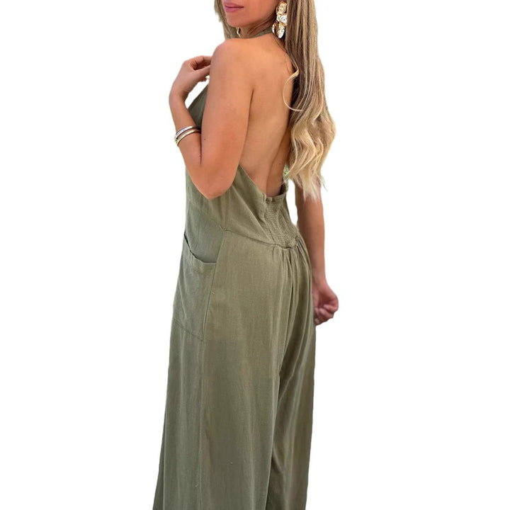 Damer Löst skuren jumpsuit med knapplist och praktiska fickor Mirla-Eva Jonsson