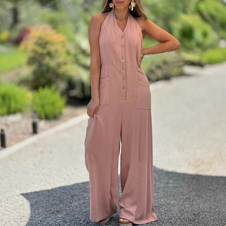 Damer Löst skuren jumpsuit med knapplist och praktiska fickor Mirla-Eva Jonsson