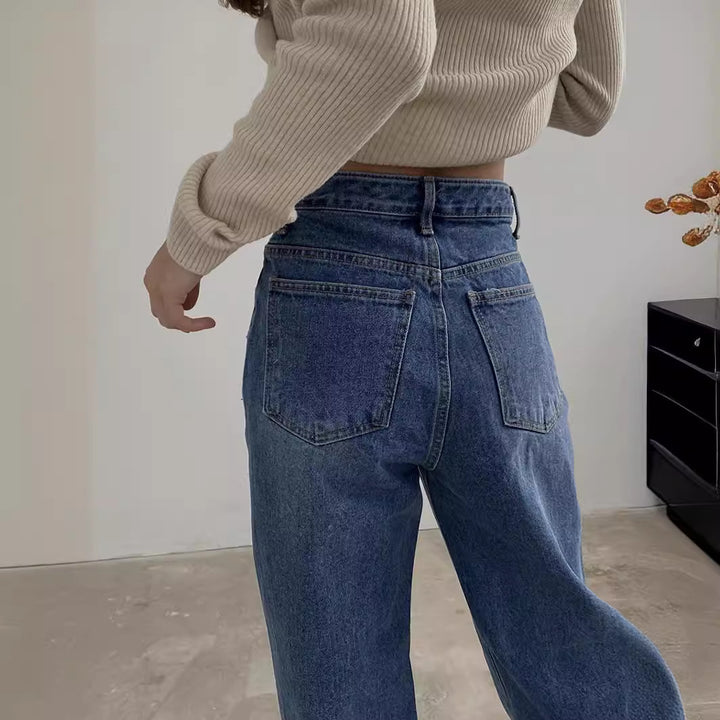 Damer Löst skurna jeans med unik design Mirla-Eva Jonsson