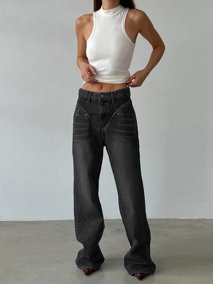 Damer Löst skurna jeans med unik design Mirla-Eva Jonsson