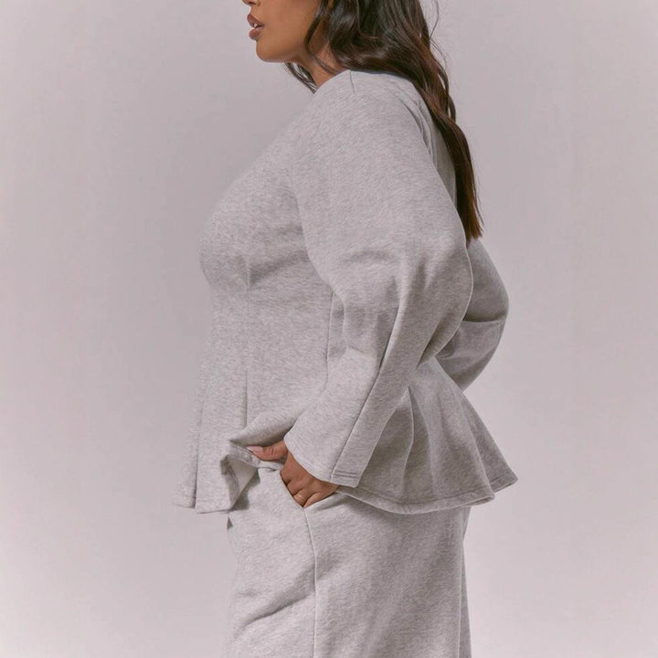 Damer Loungewear-set med elegant peplum-design och lös passform Mirla-Eva Jonsson