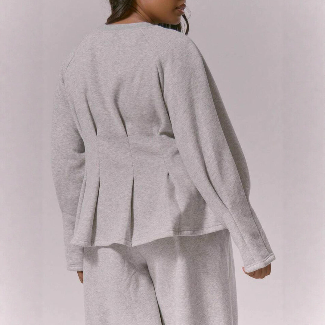 Damer Loungewear-set med elegant peplum-design och lös passform Mirla-Eva Jonsson