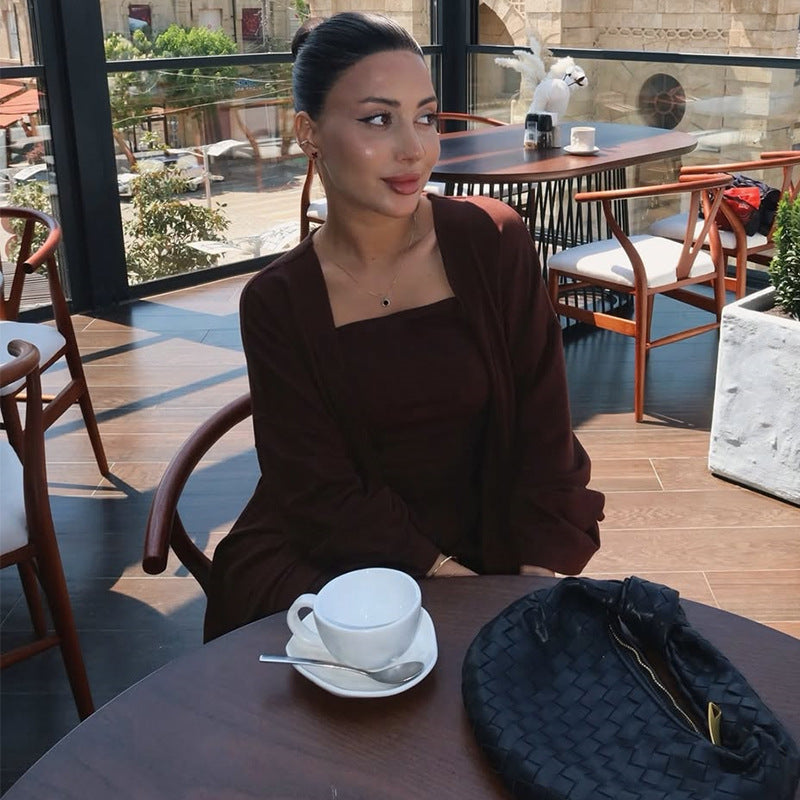 Damer Loungewear-set med lång kimono och smal överdel Mirla-Eva Jonsson