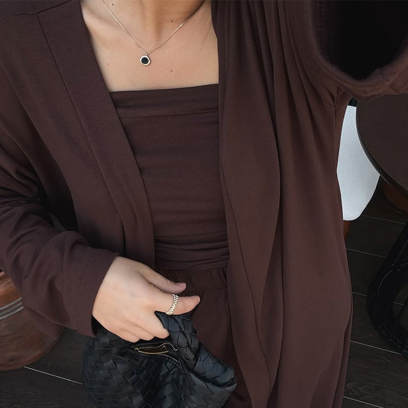 Damer Loungewear-set med lång kimono och smal överdel Mirla-Eva Jonsson