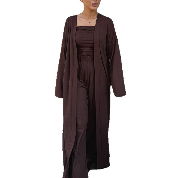 Damer Loungewear-set med lång kimono och smal överdel Mirla-Eva Jonsson