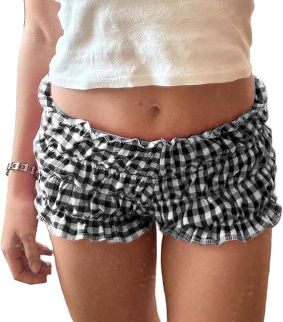 Damer Luftiga Shorts med Gingham-mönster Mirla-Eva Jonsson