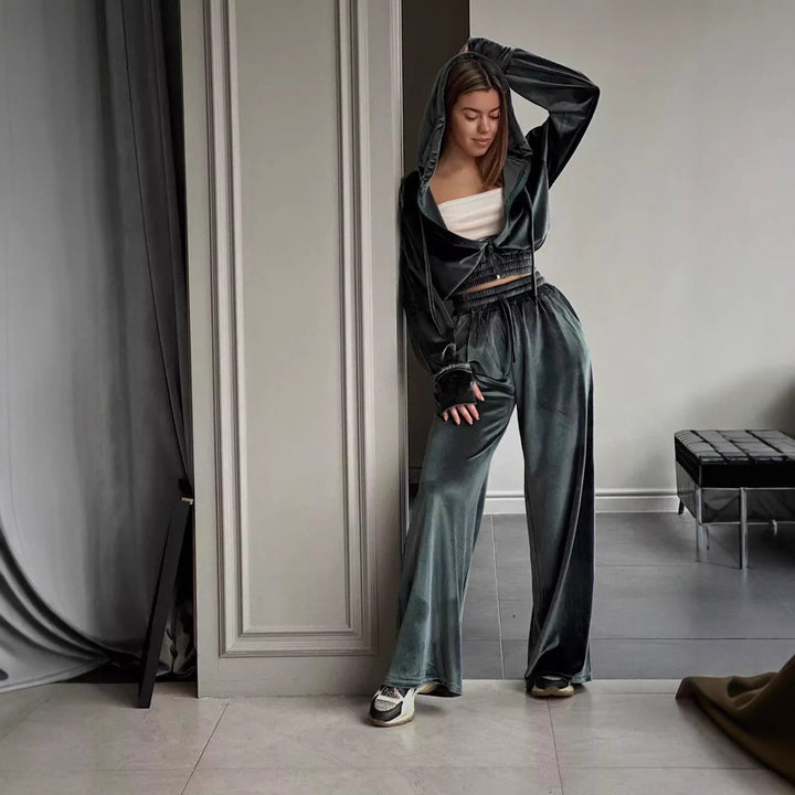 Damer Lyxig Fleece-Loungewear-Set Eva Jonsson-Eva Jonsson