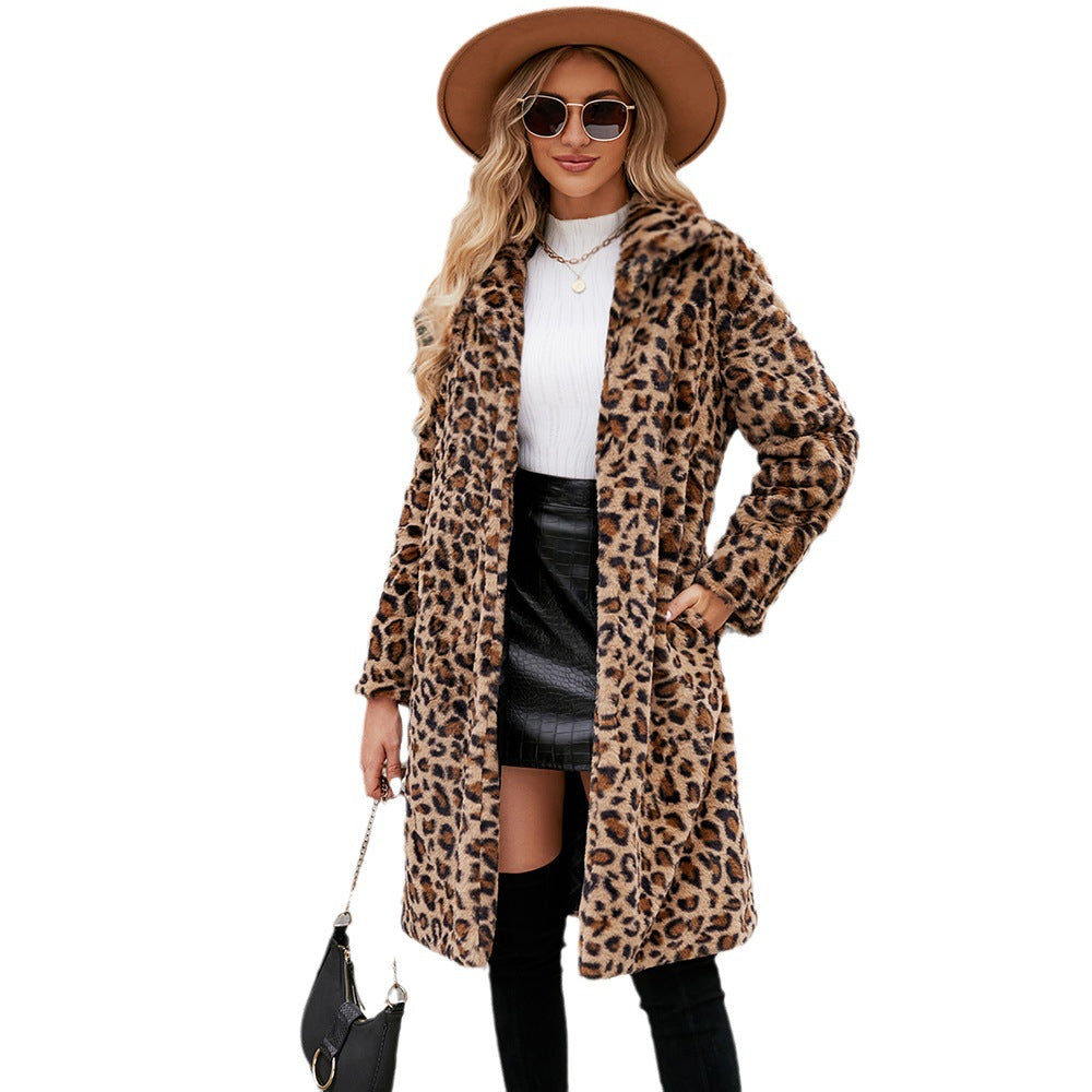 Damer Lyxig Leopardskinns-Kappa Mirla-Eva Jonsson