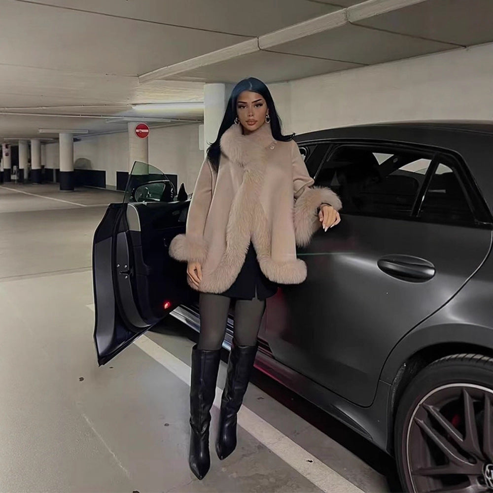 Damer Lyxig Pälsjacka med mjukt Foder och eleganta Detaljer Mirla-Eva Jonsson