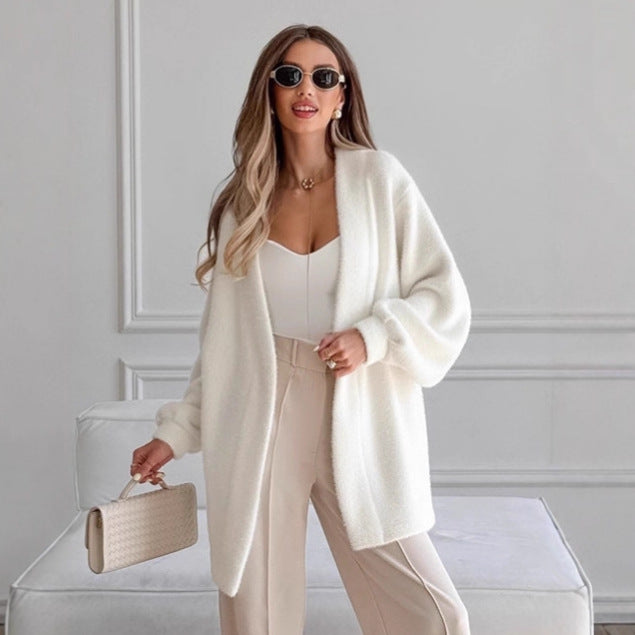 Damer Lyxig Wrapcardigan med bekväm passform och bälte Mirla-Eva Jonsson