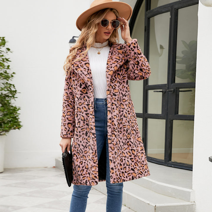 Damer Lyxig konstpälsjacka med leoparddesign Mirla-Eva Jonsson