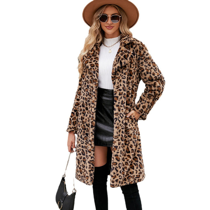 Damer Lyxig konstpälsjacka med leoparddesign Mirla-Eva Jonsson