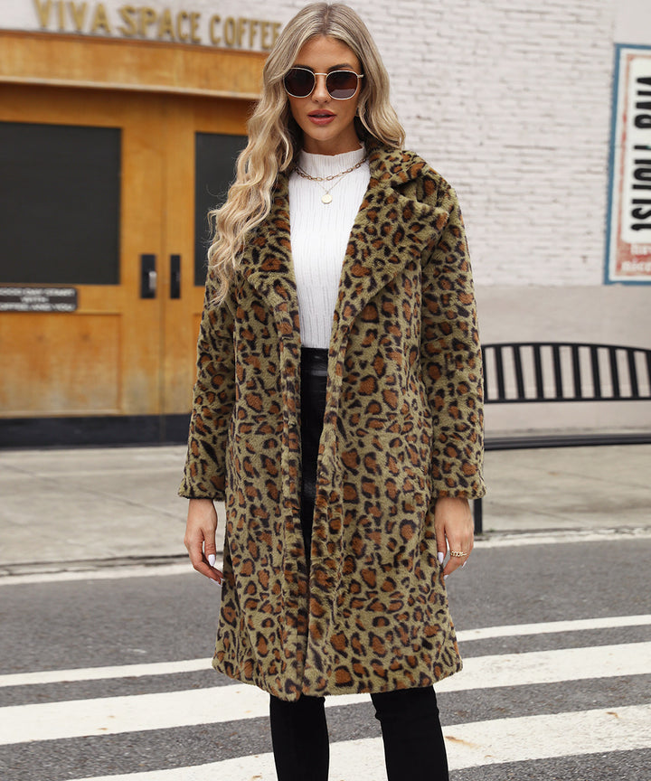 Damer Lyxig konstpälsjacka med leoparddesign Mirla-Eva Jonsson