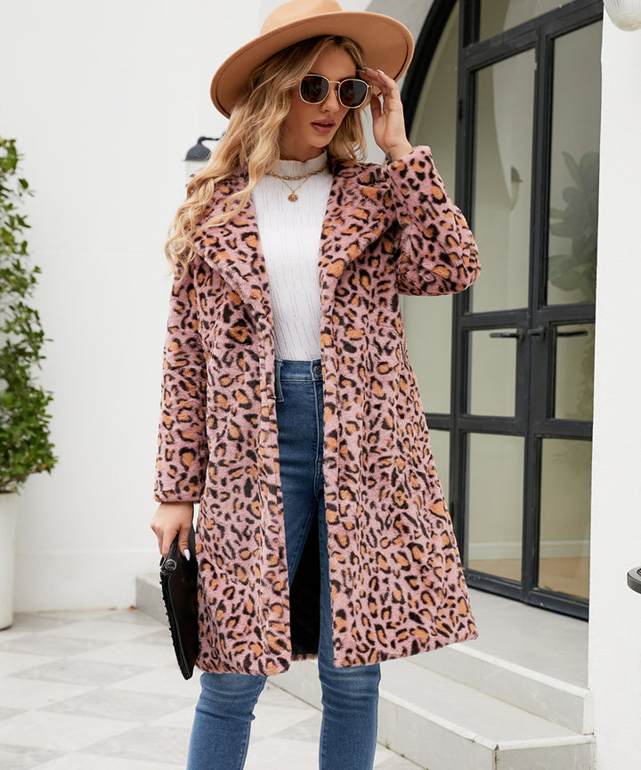 Damer Lyxig konstpälsjacka med leoparddesign Mirla-Eva Jonsson