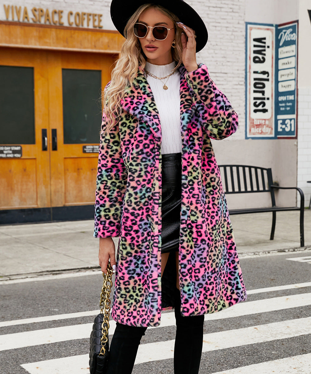 Damer Lyxig konstpälsjacka med leoparddesign Mirla-Eva Jonsson