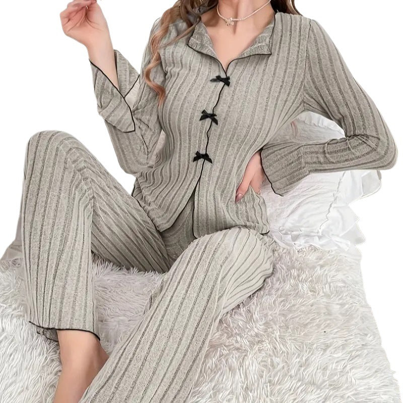 Damer Lyxigt Pyjamaset med fina ränder Mirla-Eva Jonsson