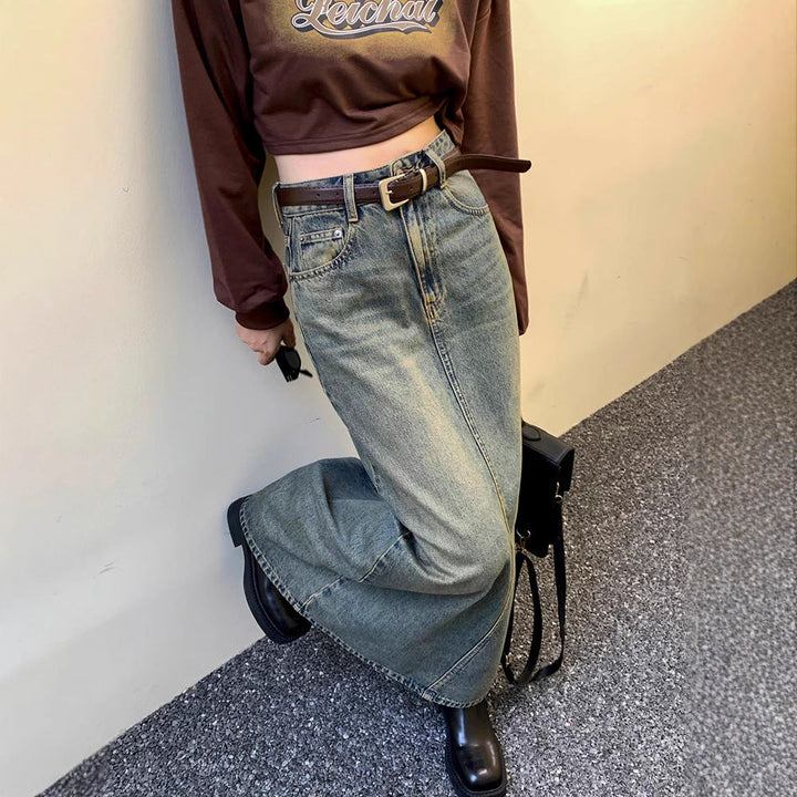 Damer Maxi Denim Kjol Mirla-Eva Jonsson