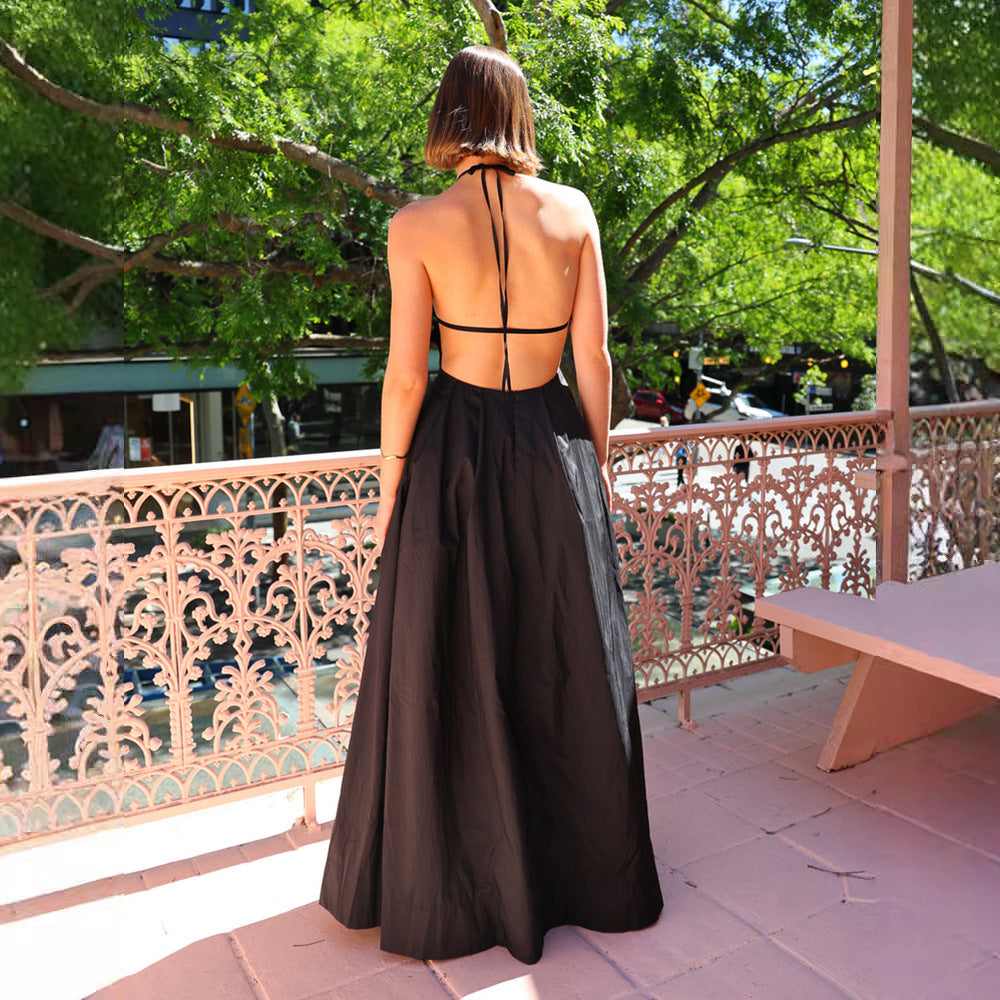 Damer Maxi Kjol med Hög Midja och Elegant Chiffon Överdrag-Eva Jonsson