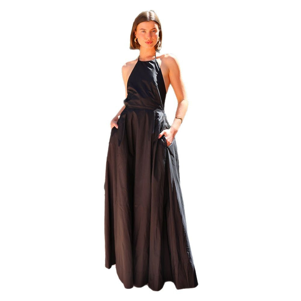 Damer Maxi Kjol med Hög Midja och Elegant Chiffon Överdrag-Eva Jonsson