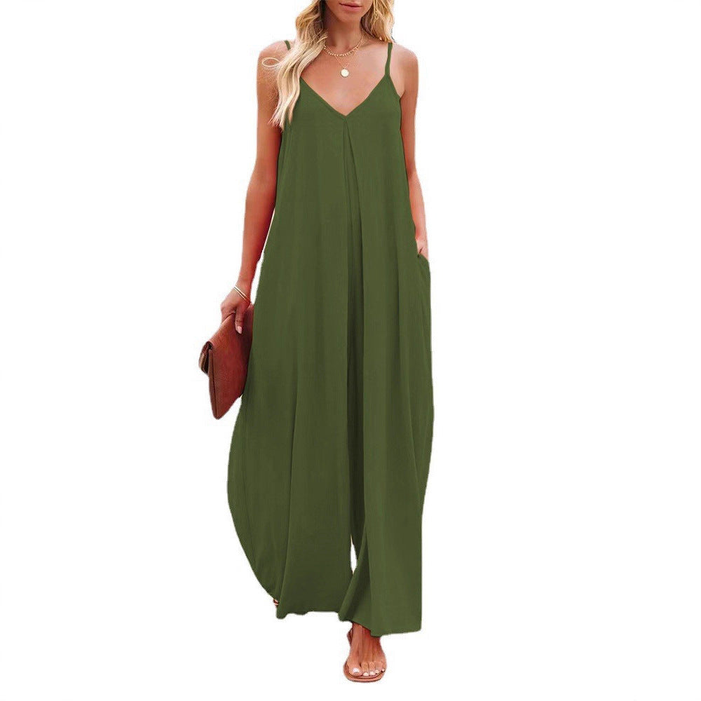 Damer Maxi-Overall med elegant V-ringning och sidofickor Eva Jonsson-Eva Jonsson