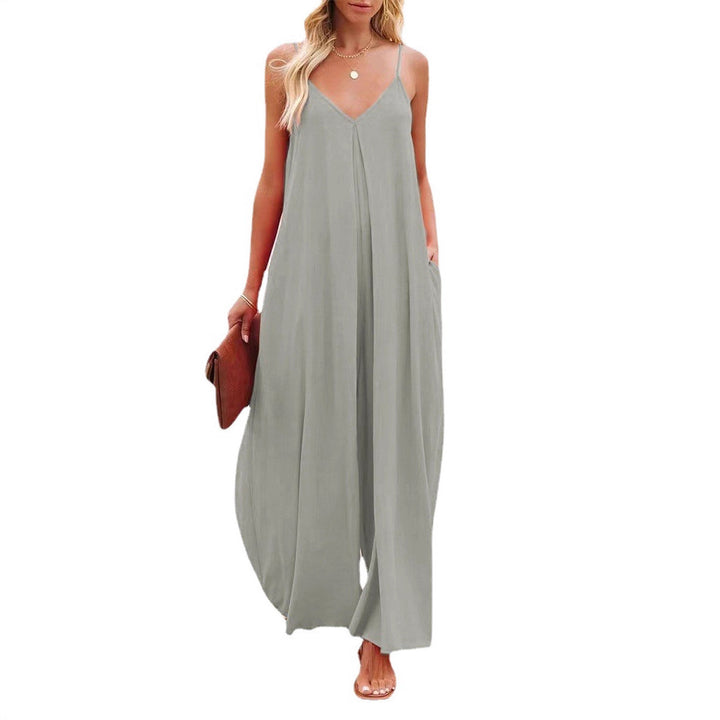 Damer Maxi-Overall med elegant V-ringning och sidofickor Eva Jonsson-Eva Jonsson
