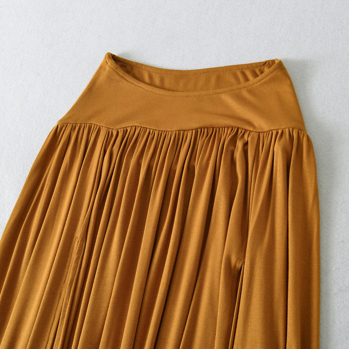 Damer Maxi-kjol med elegant plissering och hög midja Mirla-Eva Jonsson