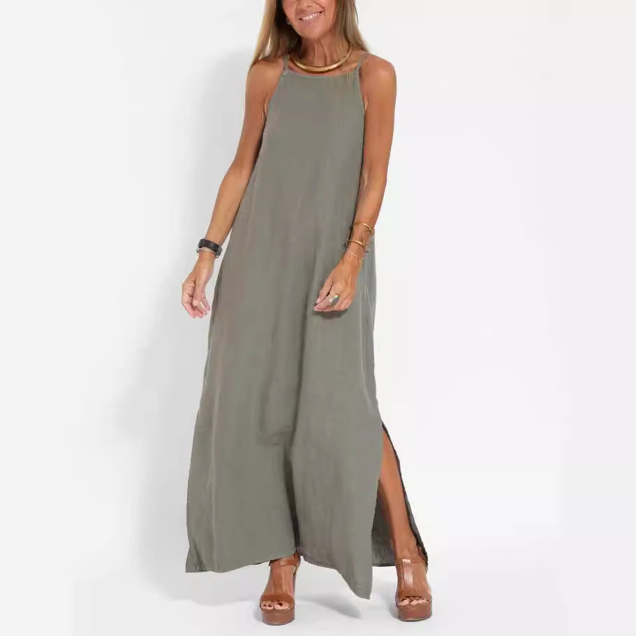Damer Maxi-klänning med elegant skärning och fina band Mirla-Eva Jonsson