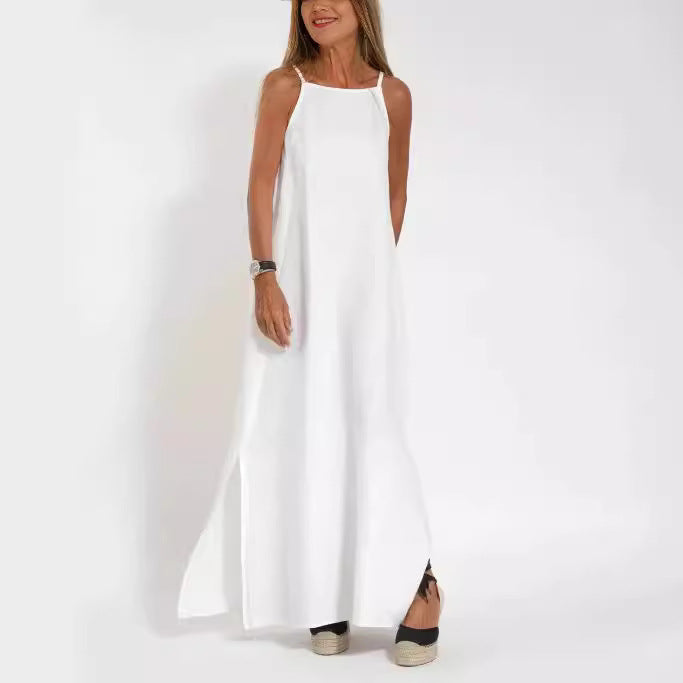 Damer Maxi-klänning med elegant skärning och fina band Mirla-Eva Jonsson