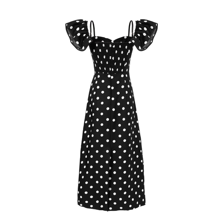 Damer Maxi-klänning med puffärmar och elegant knutdetalj Mirla-Eva Jonsson