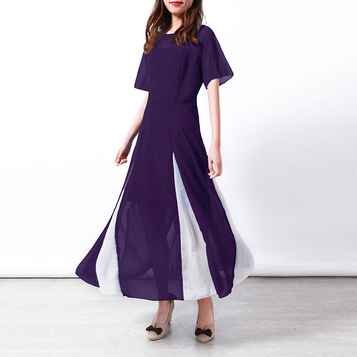 Damer Maxi-långärmad klänning med transparenta ärmar och sidoslits Eva Jonsson-Eva Jonsson