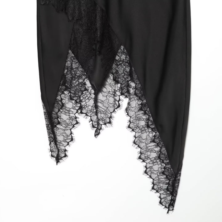 Damer Maxi-nederdel med asymmetrisk spidskant og elegant kant Mirla-Eva Jonsson